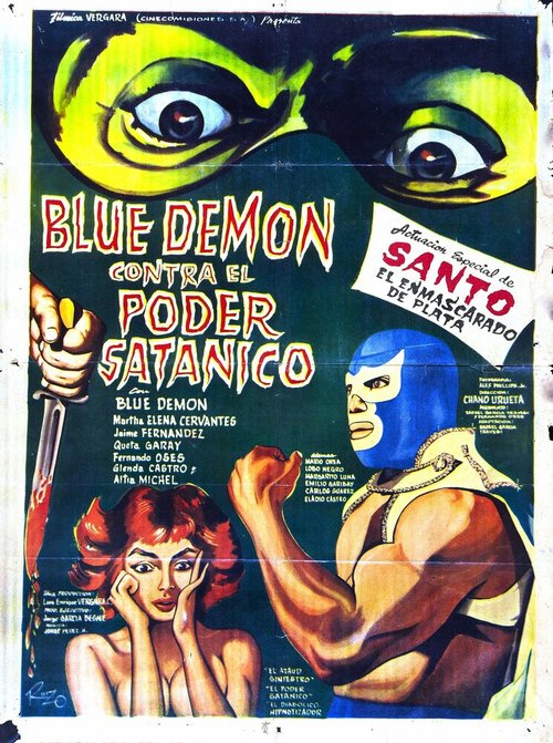 Постер фильма Blue Demon vs. el poder satánico (1966)