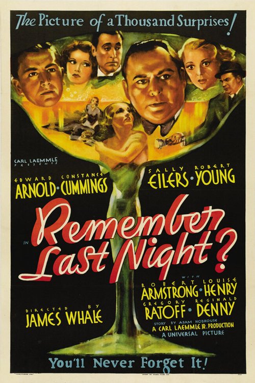 Постер фильма Remember Last Night? (1935)