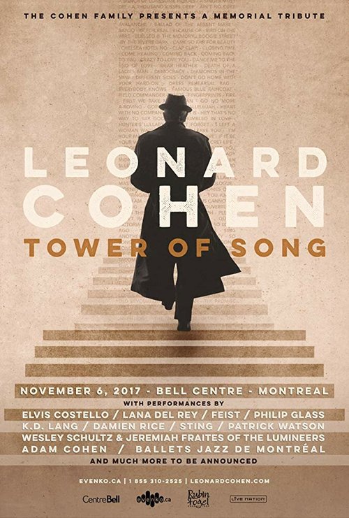 Постер фильма Tower of Song: A Memorial Tribute to Leonard Cohen (2018)