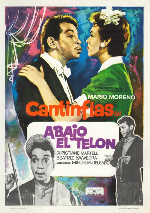 Постер фильма Abajo el telón (1955)