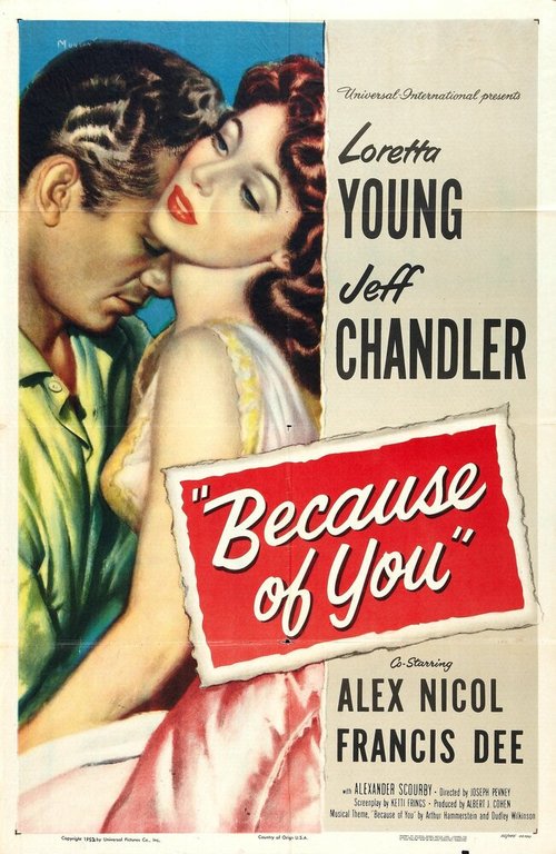 Постер фильма Because of You (1952)