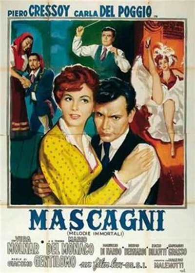 Постер фильма Бессмертные мелодии — Масканьи (1952)