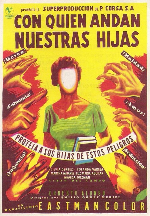 Постер фильма Con quién andan nuestras hijas (1956)