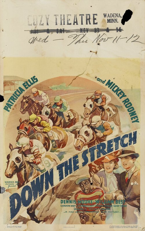 Постер фильма Down the Stretch (1936)