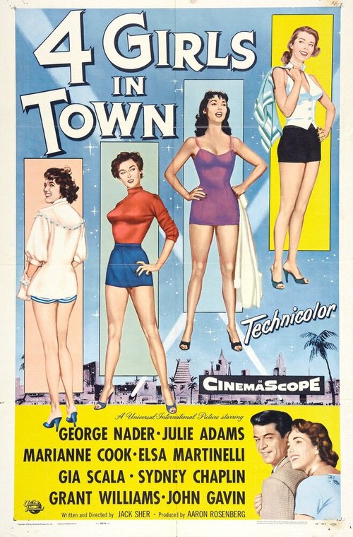 Постер фильма Four Girls in Town (1957)