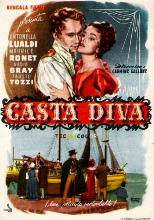 Постер фильма Каста Дива (1954)