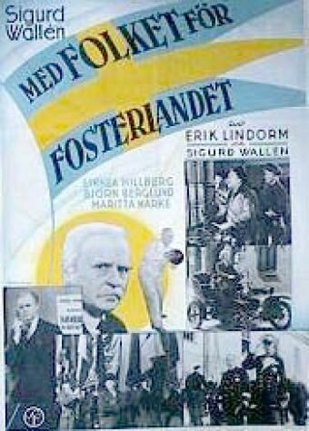 Постер фильма Med folket för fosterlandet (1938)