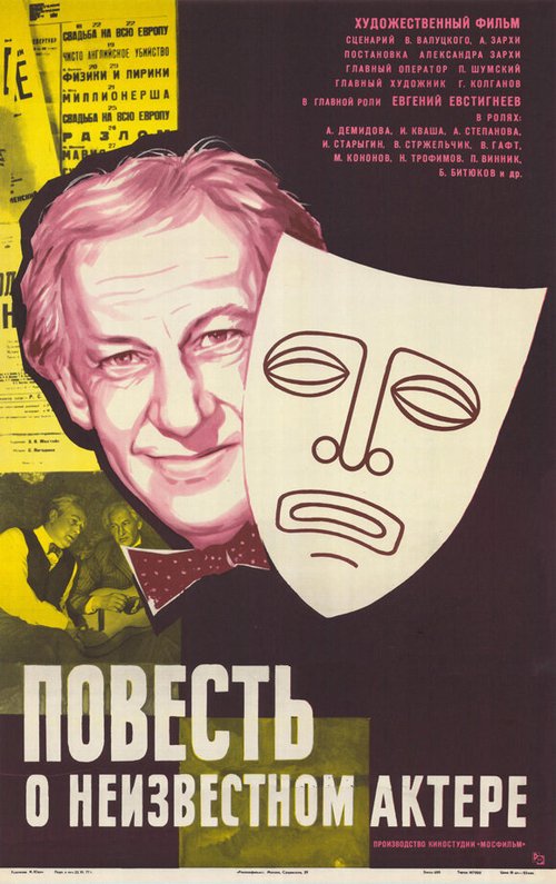 Постер фильма Повесть о неизвестном актере (1977)