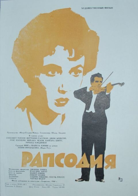 Постер фильма Рапсодия (1954)