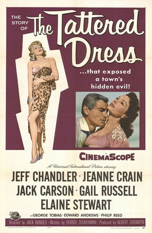 Постер фильма The Tattered Dress (1957)