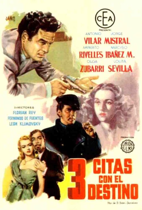 Постер фильма Три встречи с судьбой (1954)