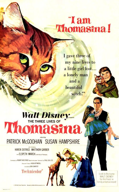 Постер фильма Три жизни Томазины (1963)