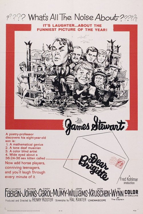 Постер фильма Дорогая Брижит (1965)