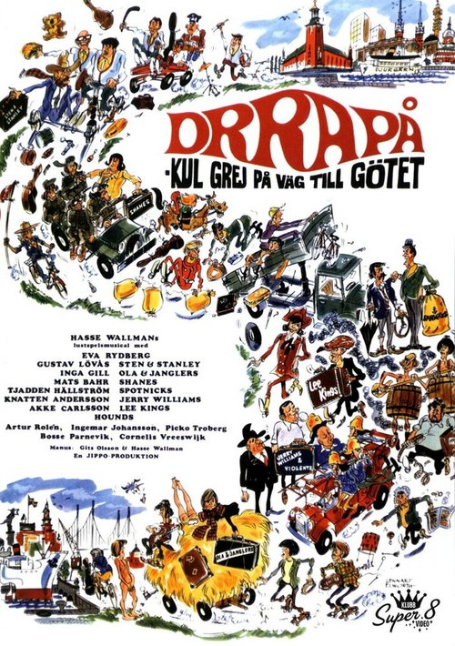 Постер фильма Drra på - kul grej på väg till Götet (1967)