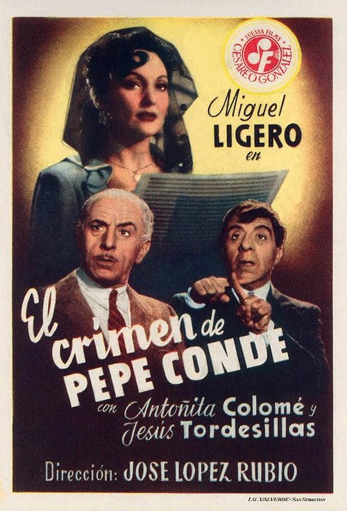 Постер фильма El crimen de Pepe Conde (1946)