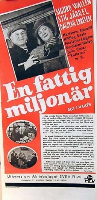 Постер фильма En fattig miljonär (1941)