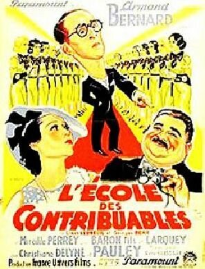 Постер фильма L'école des contribuables (1934)