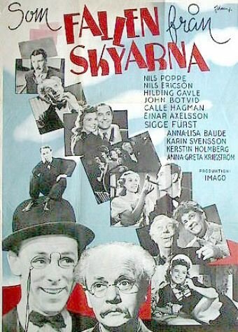 Постер фильма Som fallen från skyarna (1943)