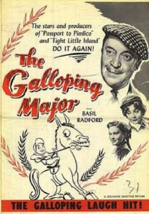 Постер фильма The Galloping Major (1951)