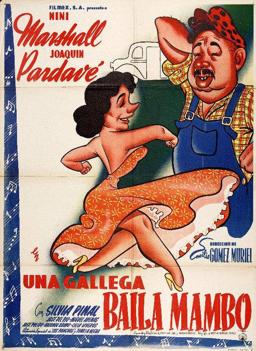 Постер фильма Una gallega baila mambo (1951)