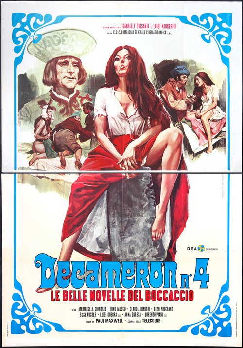 Постер фильма Декамерон №4 — Прекрасные новеллы Боккаччо (1972)