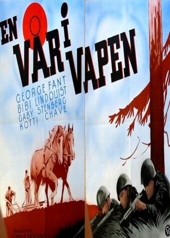 Постер фильма En vår i vapen (1943)