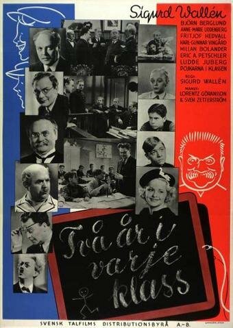 Постер фильма Två år i varje klass (1938)