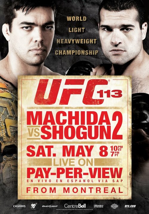 Постер фильма UFC 113: Machida vs. Shogun 2 (2010)